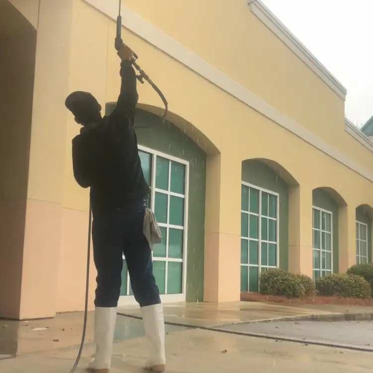 We have the right equipment for your exterior cleaning project. Soft Washing for building exteriors in Palm Bay, FL