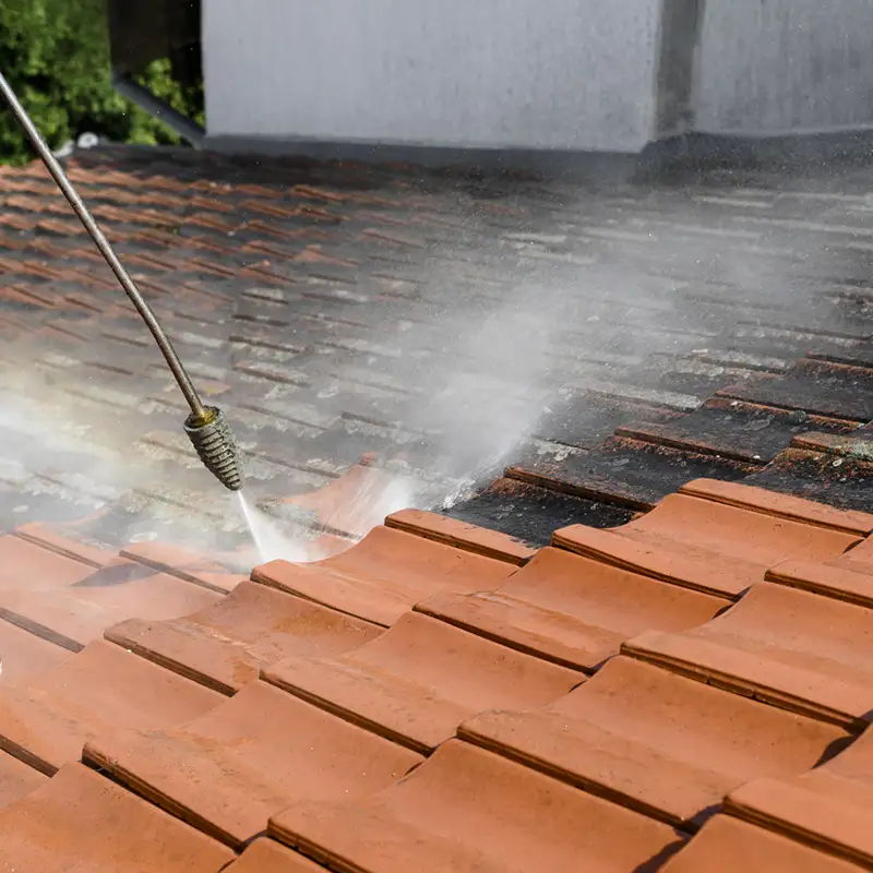 roof washing delivered safely and effectively by Brevard Exterior Washing in Palm Bay, Florida.